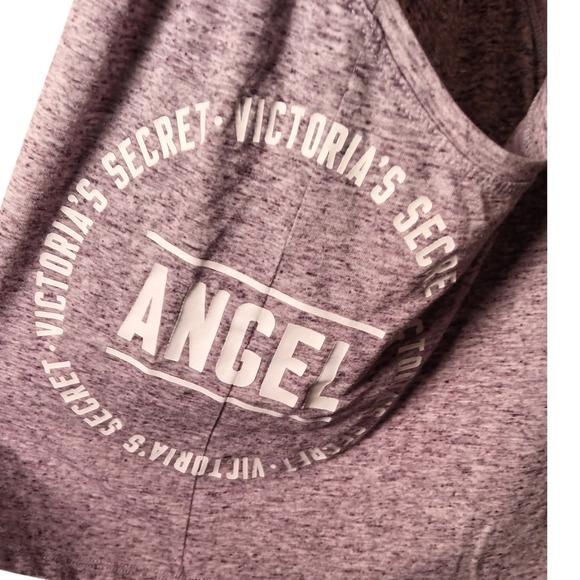 Victoria's Secret Angel Racerback Tank Top Purple Heathered XL - Picture 4 of 6